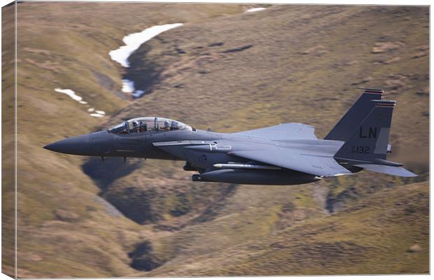 F15E Strike Eagle Low Level Canvas Print by Philip Berry