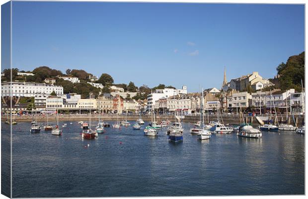 Tranquiliy, Torquay Harbour Canvas Print by Philip Berry
