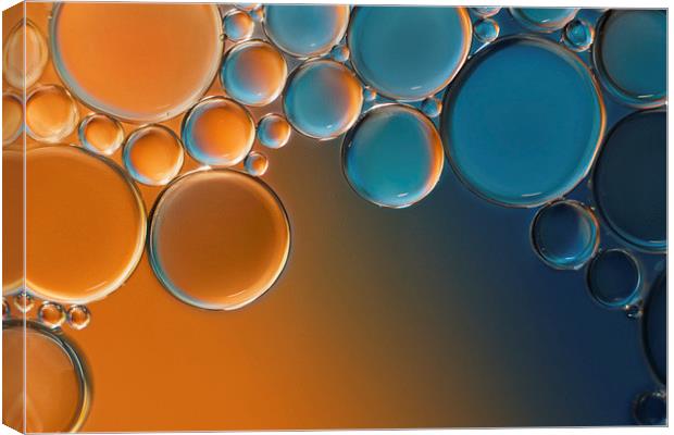 Oil Bubbles 2 Canvas Print by Ivan Yonkov
