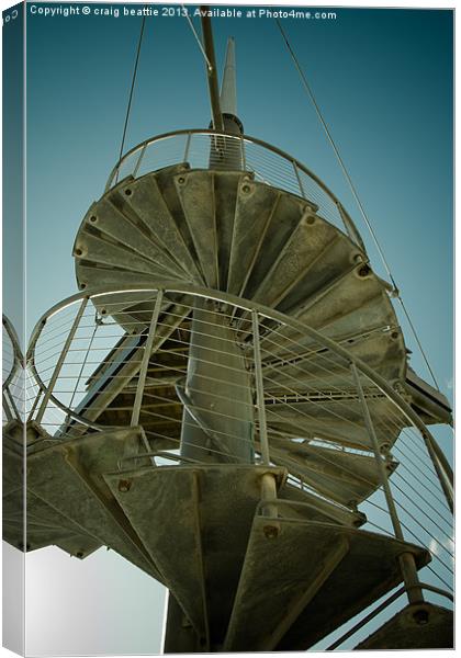 Waterfront tower Canvas Print by craig beattie