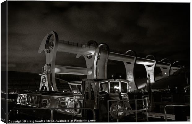 The Boat and the Wheel Canvas Print by craig beattie