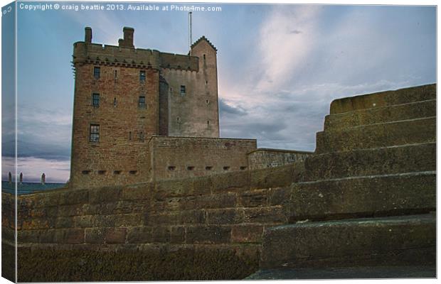 Broughty Harbour and Castle Canvas Print by craig beattie