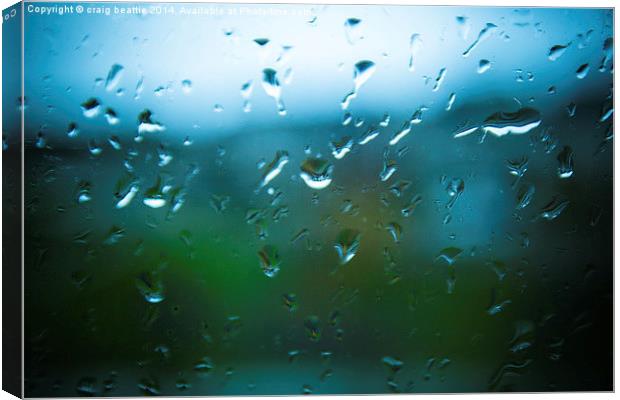 Rain Drops Canvas Print by craig beattie