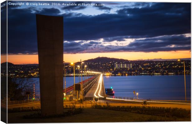 The Tay, The Bridge and Dundee Canvas Print by craig beattie