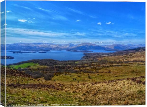 Loch Lomond viewed from Conic Hill Canvas Print by yvonne & paul carroll