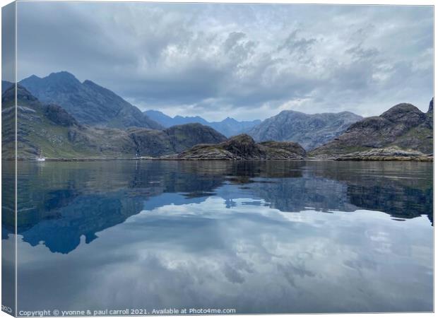 The Cuillin Mountains on the Isle of Skye Canvas Print by yvonne & paul carroll