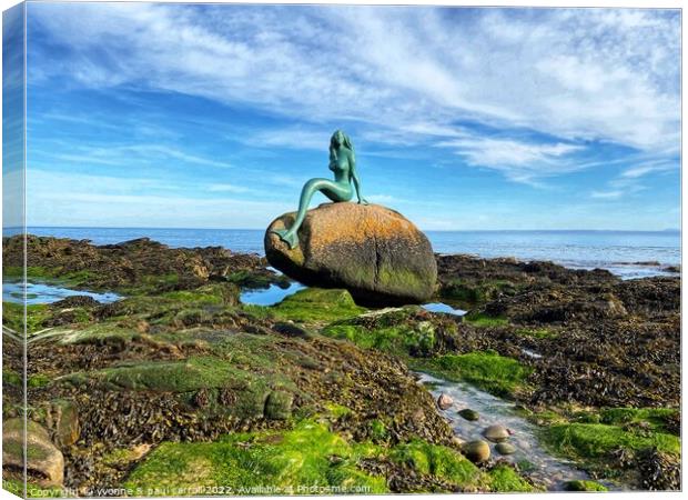 The Mermaid of the North Canvas Print by yvonne & paul carroll