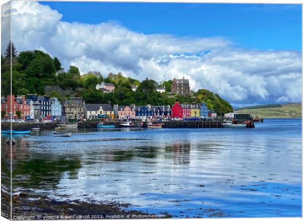 Tobermory on the Isle of Mull Canvas Print by yvonne & paul carroll