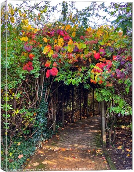 Glasgow Botanical Gardens in Autumn Canvas Print by yvonne & paul carroll