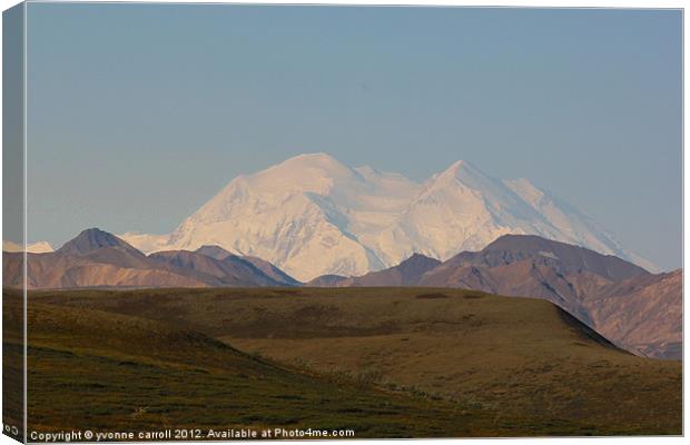 Mount McKinlay, Alaska Canvas Print by yvonne & paul carroll