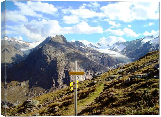 Hike to Ramoulhaus Canvas Print by yvonne & paul carroll