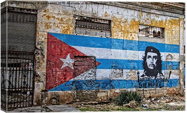  Streets of Havana Canvas Print by yvonne & paul carroll