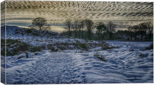 West Highland Way in winter Canvas Print by yvonne & paul carroll
