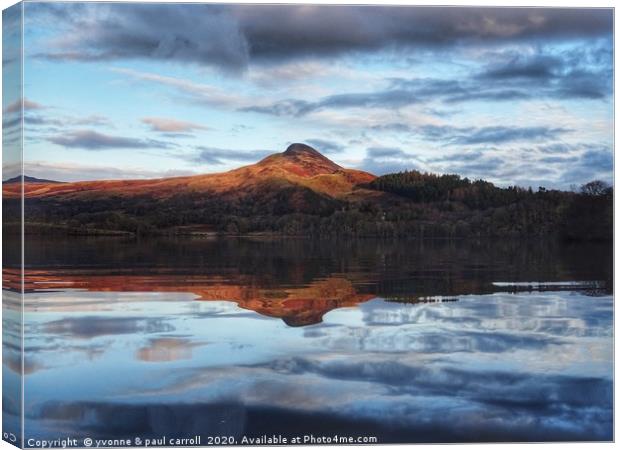 Conic Hill and Loch Lomond  Canvas Print by yvonne & paul carroll