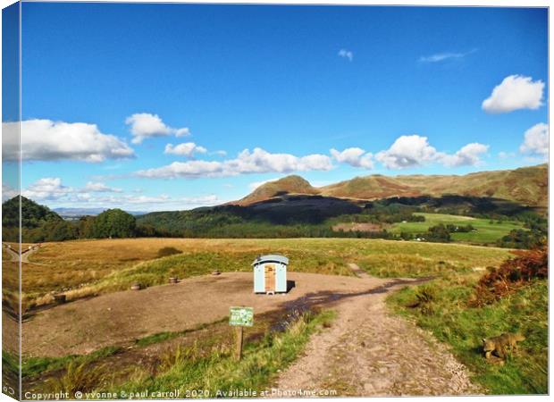 West Highland Way near Milngavie Canvas Print by yvonne & paul carroll