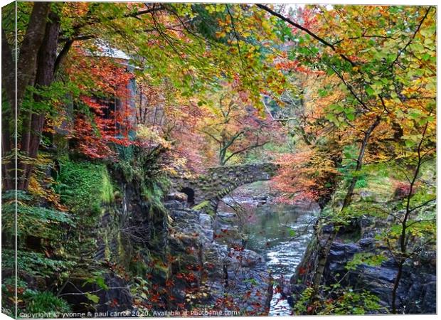 The Hermitage, Dunkeld Canvas Print by yvonne & paul carroll