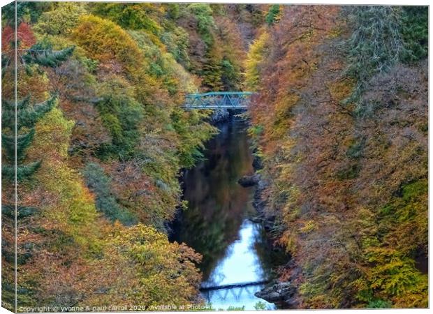 Killiecrankie Gorge Canvas Print by yvonne & paul carroll