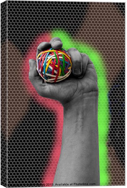 Rubberband Ball Canvas Print by David Pacey