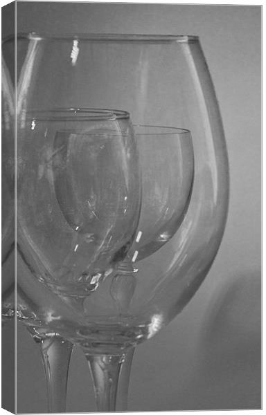 Wine Glasss Canvas Print by David Pacey