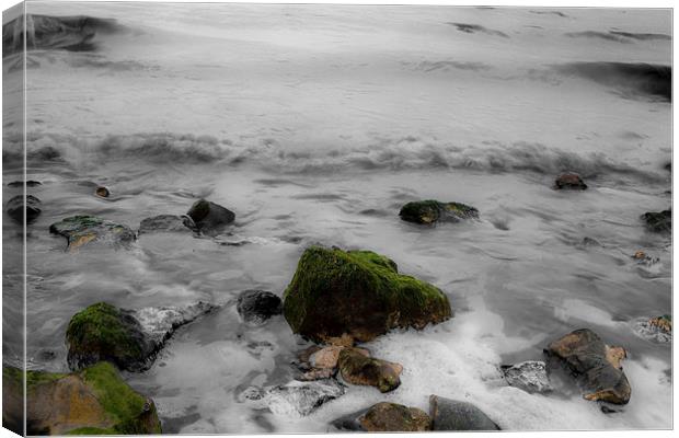 Flowing water Canvas Print by David Pacey