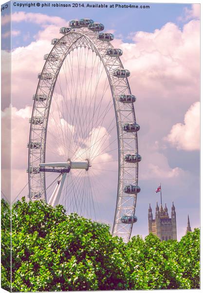 London Eye Canvas Print by Phil Robinson