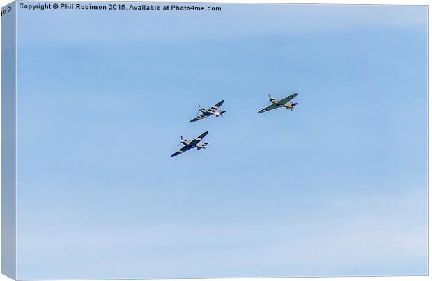 VE Day Flypast 2015 Canvas Print by Phil Robinson