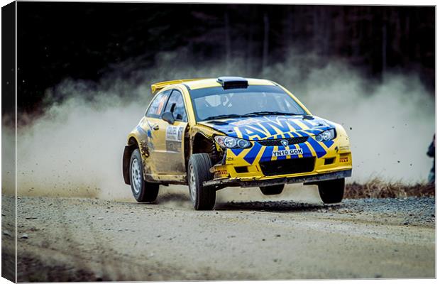 Rally damaged Proton SRC Canvas Print by Steven Brown