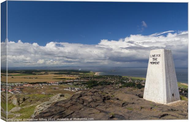 North Berwick Law Canvas Print by Heather Athey