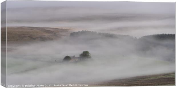 Moorland Mist Canvas Print by Heather Athey