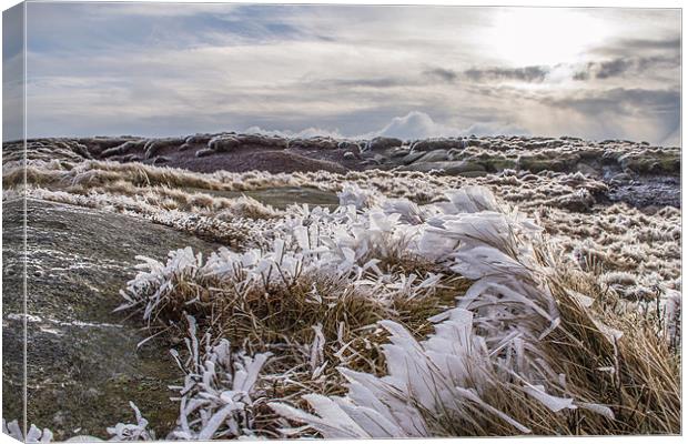 A Icy Kinder Scout Canvas Print by Phil Tinkler