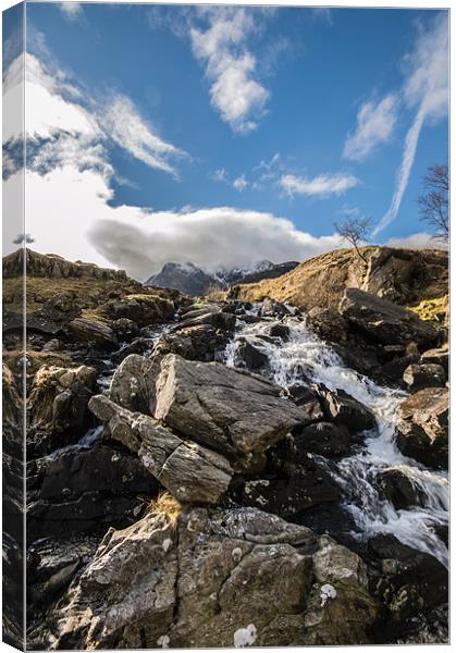 Mountain Water Canvas Print by Phil Tinkler