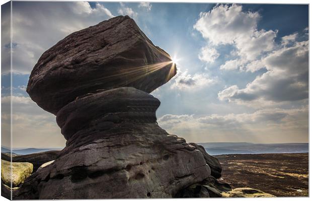 Back Tor Summit Canvas Print by Phil Tinkler