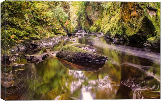 Fairy Glen in Snowdonia Wales  Canvas Print by Phil Tinkler