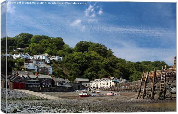 Clovelly Harbour Canvas Print by Graeme B