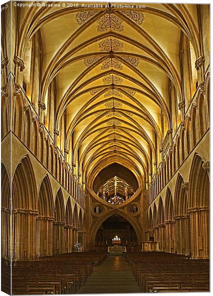 Wells Cathedral 2 Canvas Print by Graeme B