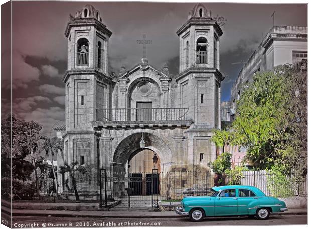 Cuban Church Canvas Print by Graeme B