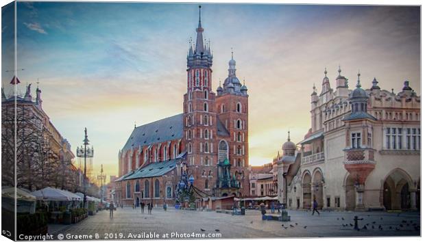 St. Marys Basilica Early  Morning Canvas Print by Graeme B