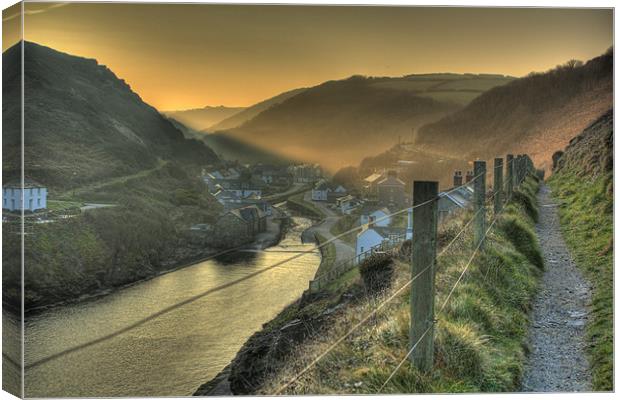 Boscastle North Cornwall Canvas Print by Dave Bell