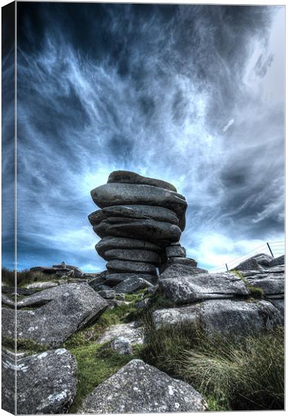 The Cheesering on Bodmin Moor Canvas Print by Dave Bell