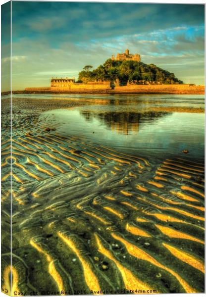 St Michaels Mount Canvas Print by Dave Bell