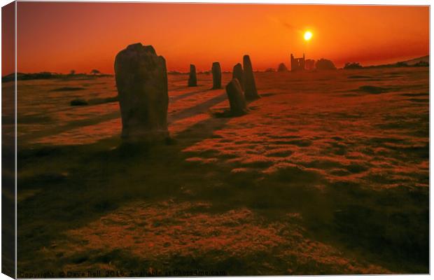 The Hurlers Stone Circles Canvas Print by Dave Bell