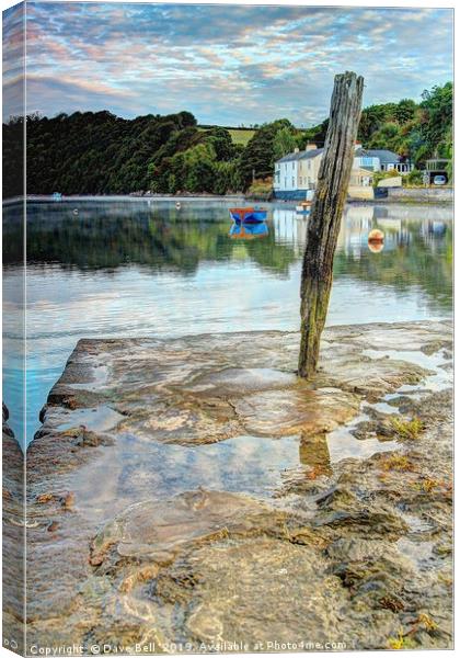 Wear Quay in Devon Canvas Print by Dave Bell