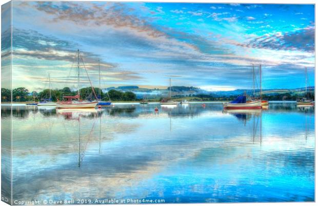 Tamar River Early Morn Canvas Print by Dave Bell