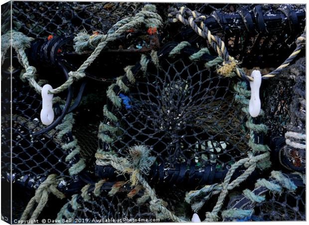 Crab Pots Canvas Print by Dave Bell