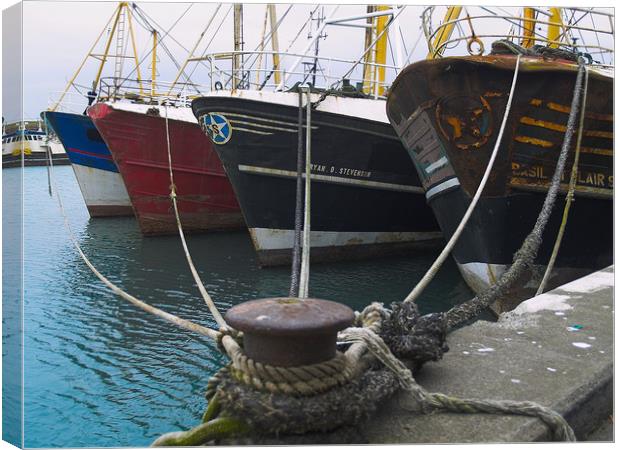 Fishing Trawlers  Canvas Print by Dave Bell