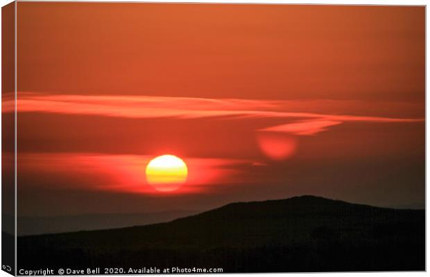 Sun Up Canvas Print by Dave Bell