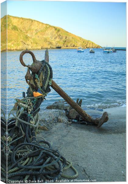 Ships Anchor. Canvas Print by Dave Bell