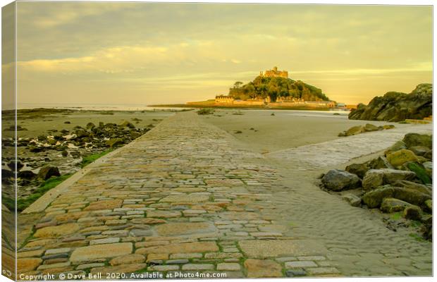 The Causeway  by Dave Bell Canvas Print by Dave Bell