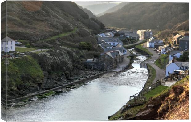 Boscastle harbour Canvas Print by Dave Bell