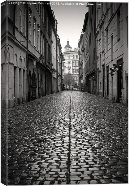 Streets of Prague Canvas Print by Glynne Pritchard